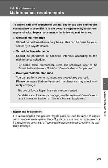2009 toyota corolla maintenance schedule pdf