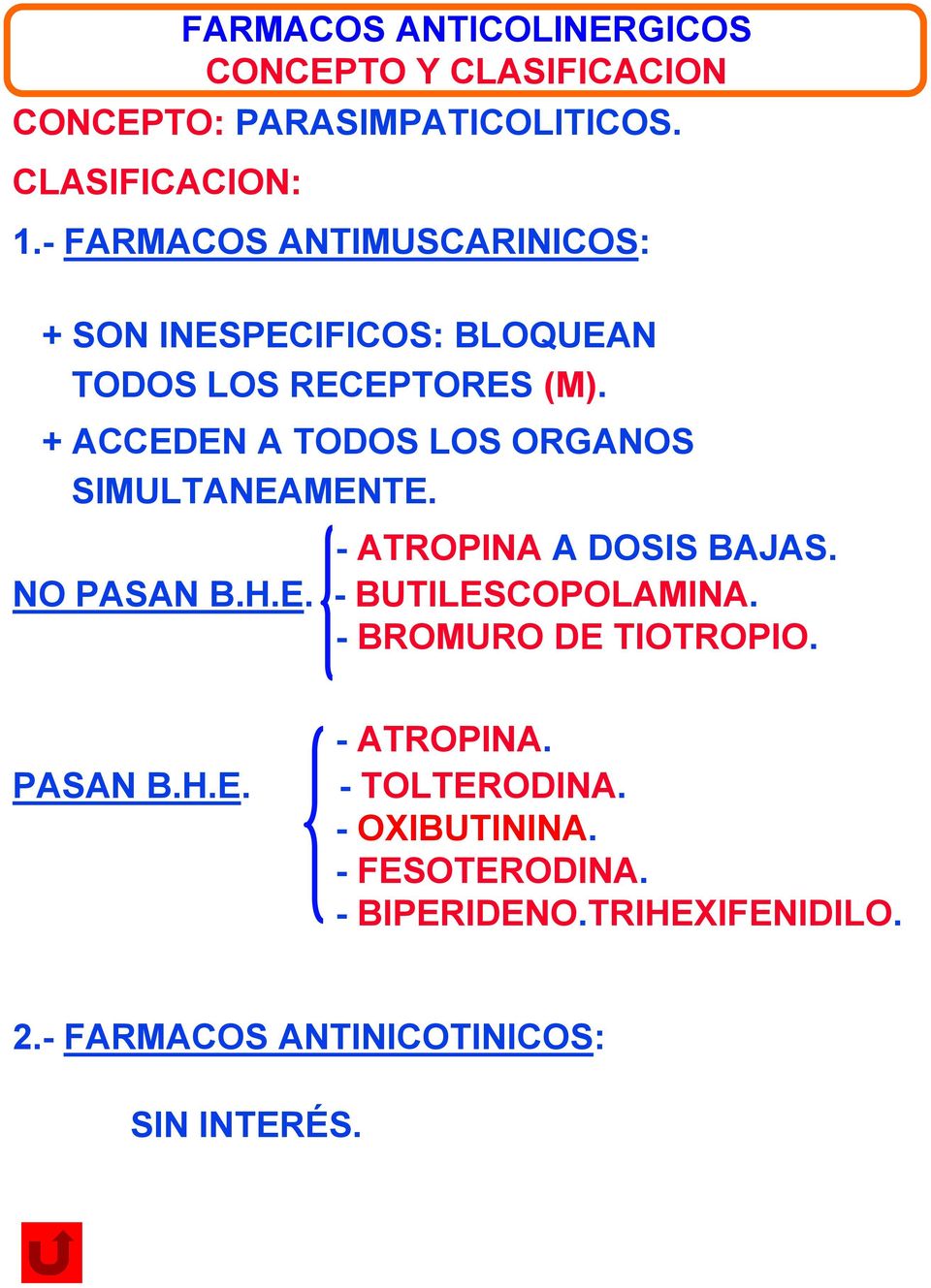 medicamentos colinergicos y anticolinergicos pdf