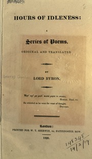 lord byron selected poems pdf
