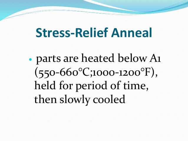 stress relieving heat treatment pdf