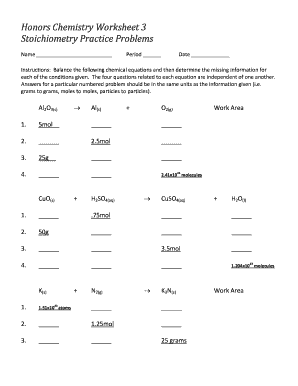 stoichiometry exercises with answers pdf